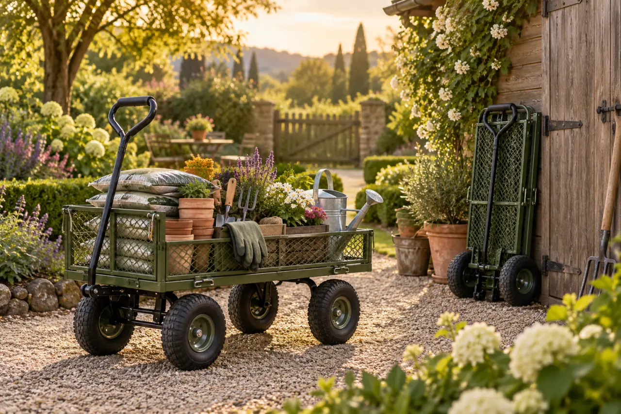 Un chariot pour jardinage se choisit selon la charge, le terrain et le rangement