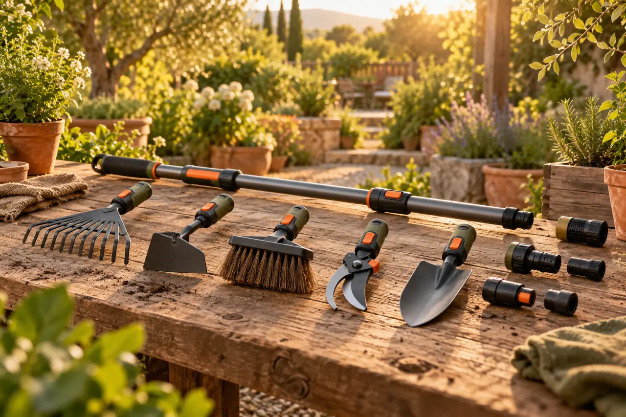 Les outils de jardinage multifonction gagnent de la place, à condition de vérifier la compatibilité