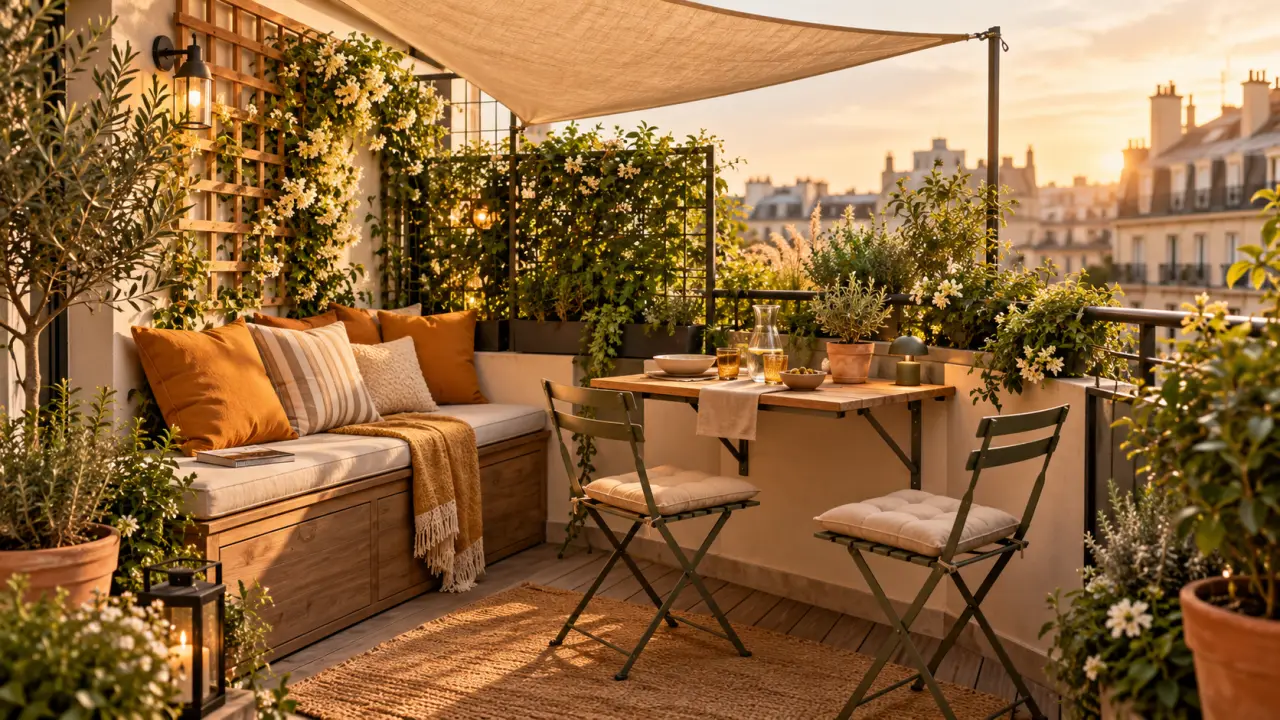 Terrasse d’appartement : gagner de la place sans sacrifier l’ombre ni l’intimité