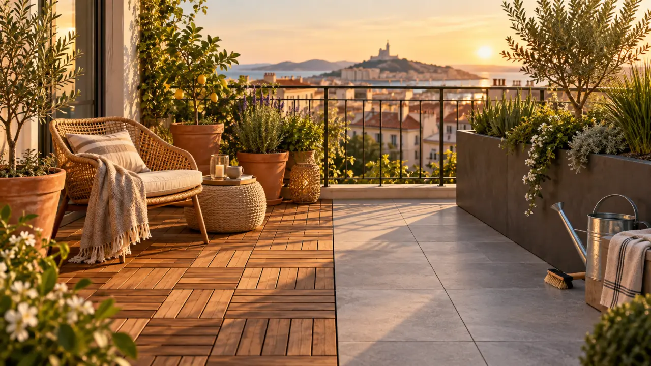 Balcon : quel revêtement choisir entre confort naturel et entretien durable ?
