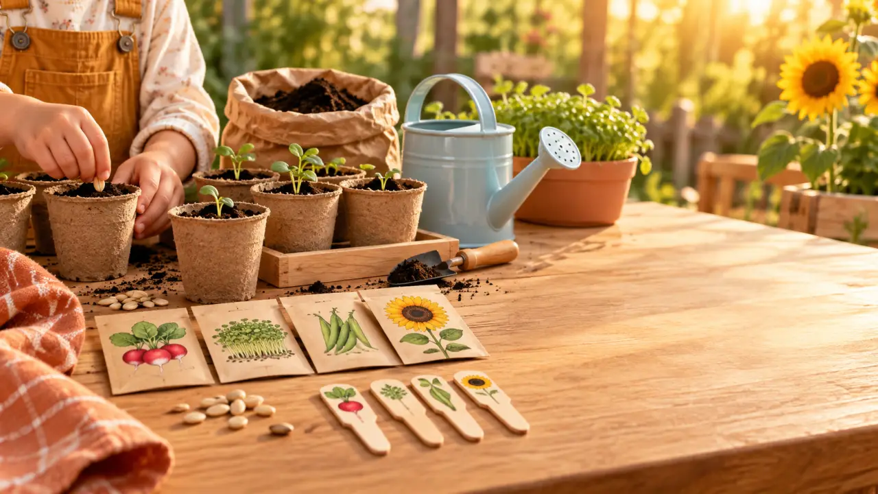 Kit jardinage enfant : des graines faciles pour des premières pousses en 5 à 15 jours