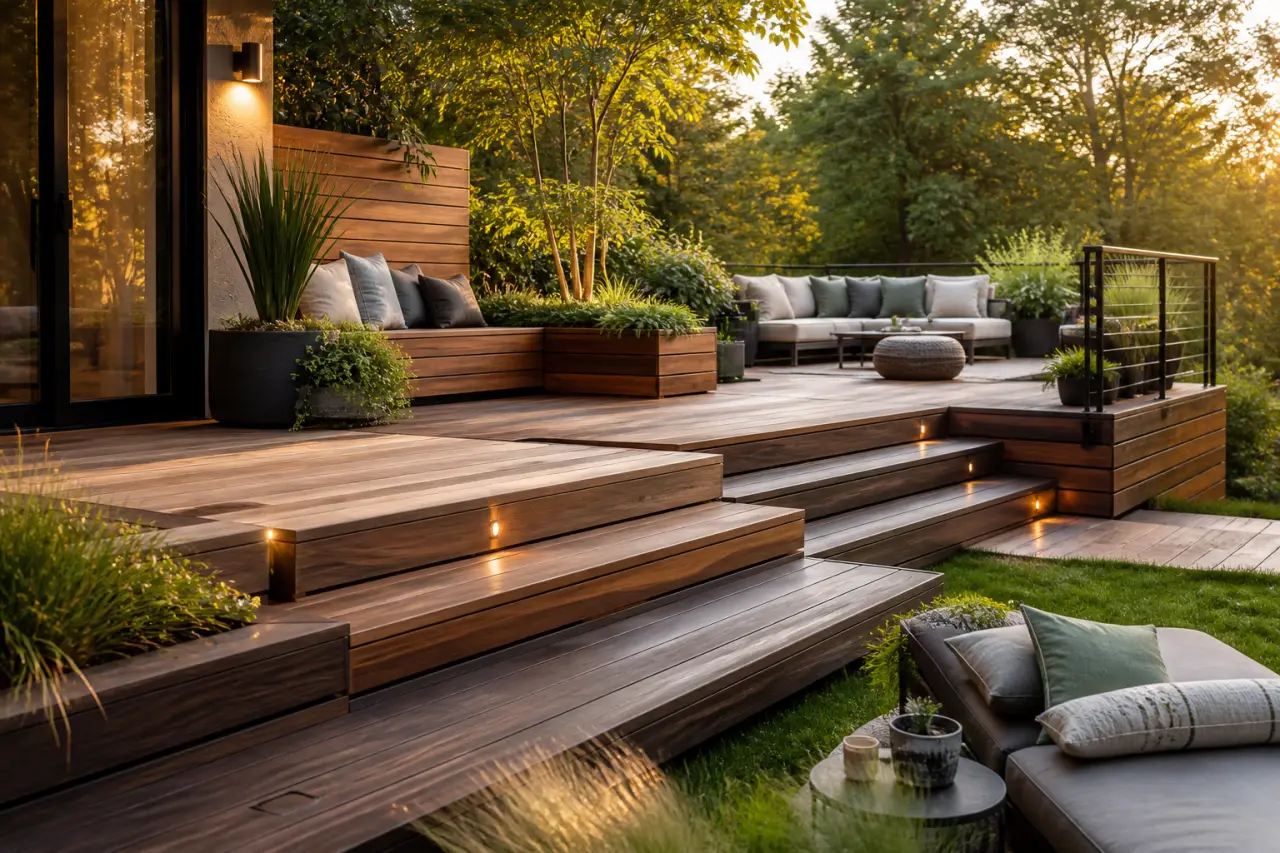 Les plus belles terrasses en bois : essences, niveaux et détails qui changent tout