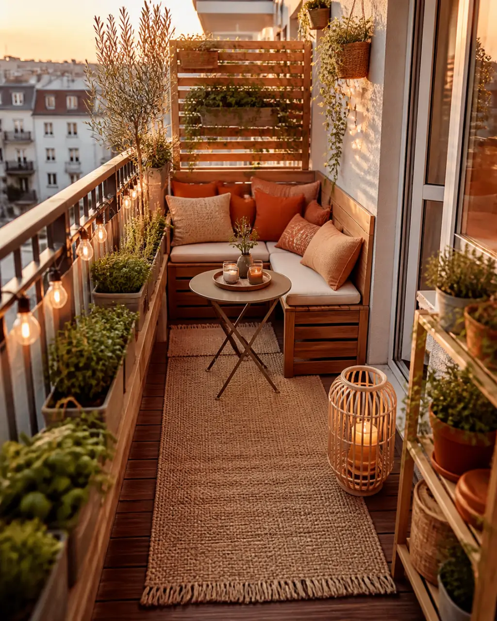 Balcon de 5 m2 : garder un coin cosy sans bloquer le passage