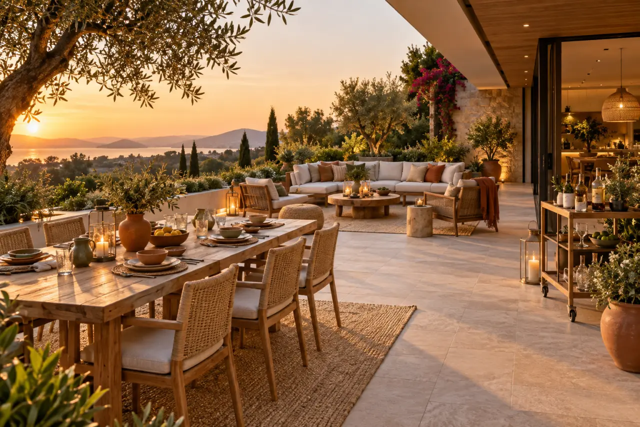 Meubles de jardin extérieur : aménagez une terrasse fluide pour manger, vous détendre et recevoir