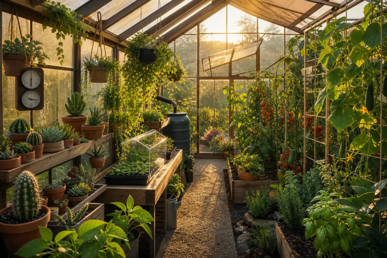 Serre de jardin : organiser les zones, la hauteur et le microclimat sans perdre de place
