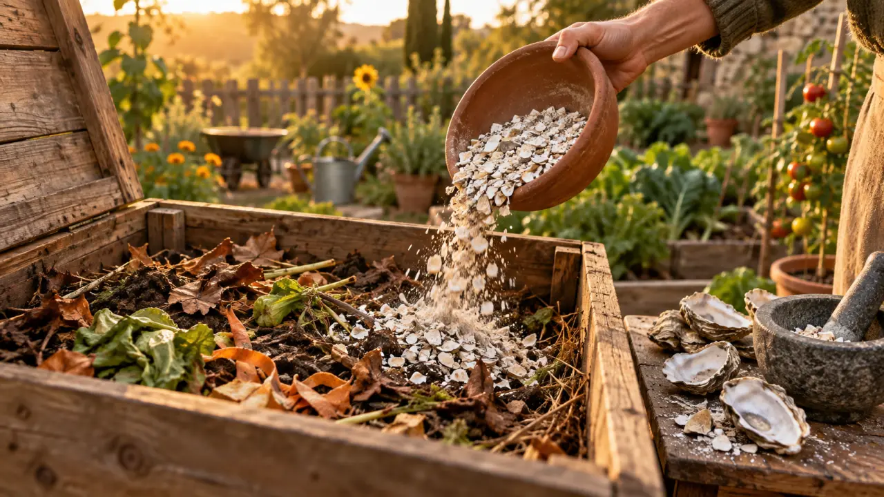 Coquilles d’huîtres au compost : broyez-les pour éviter 3 à 5 ans d’attente
